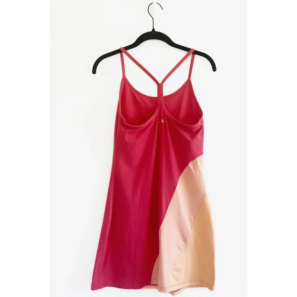 Playground Active Anthropologie Athletic Mini Dress Women's Small Pink Stretch - Picture 7 of 15